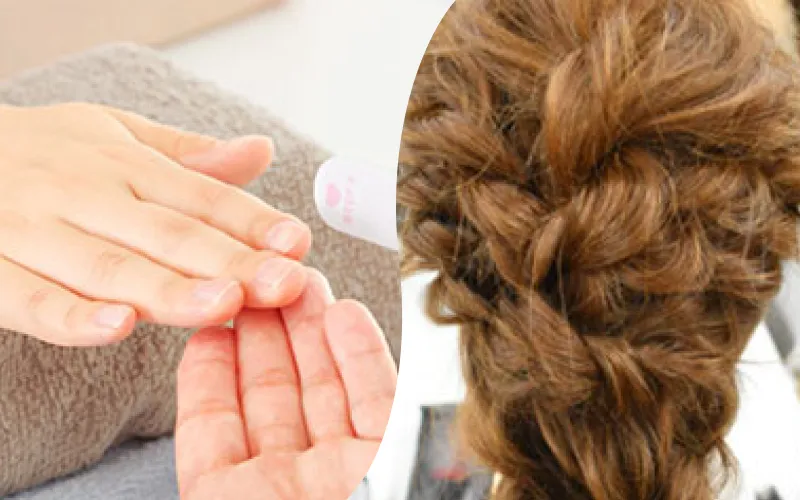 理：ネイル　美：ヘアアレンジ
