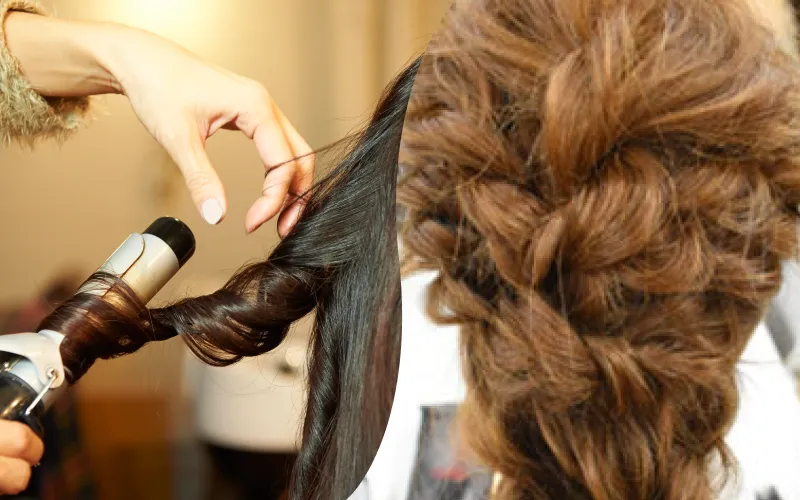理：アイロンパーマ　美：ヘアアレンジ